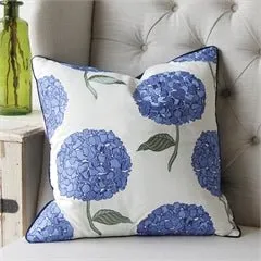 Hydrangea Coastal Indoor Outdoor Pillow