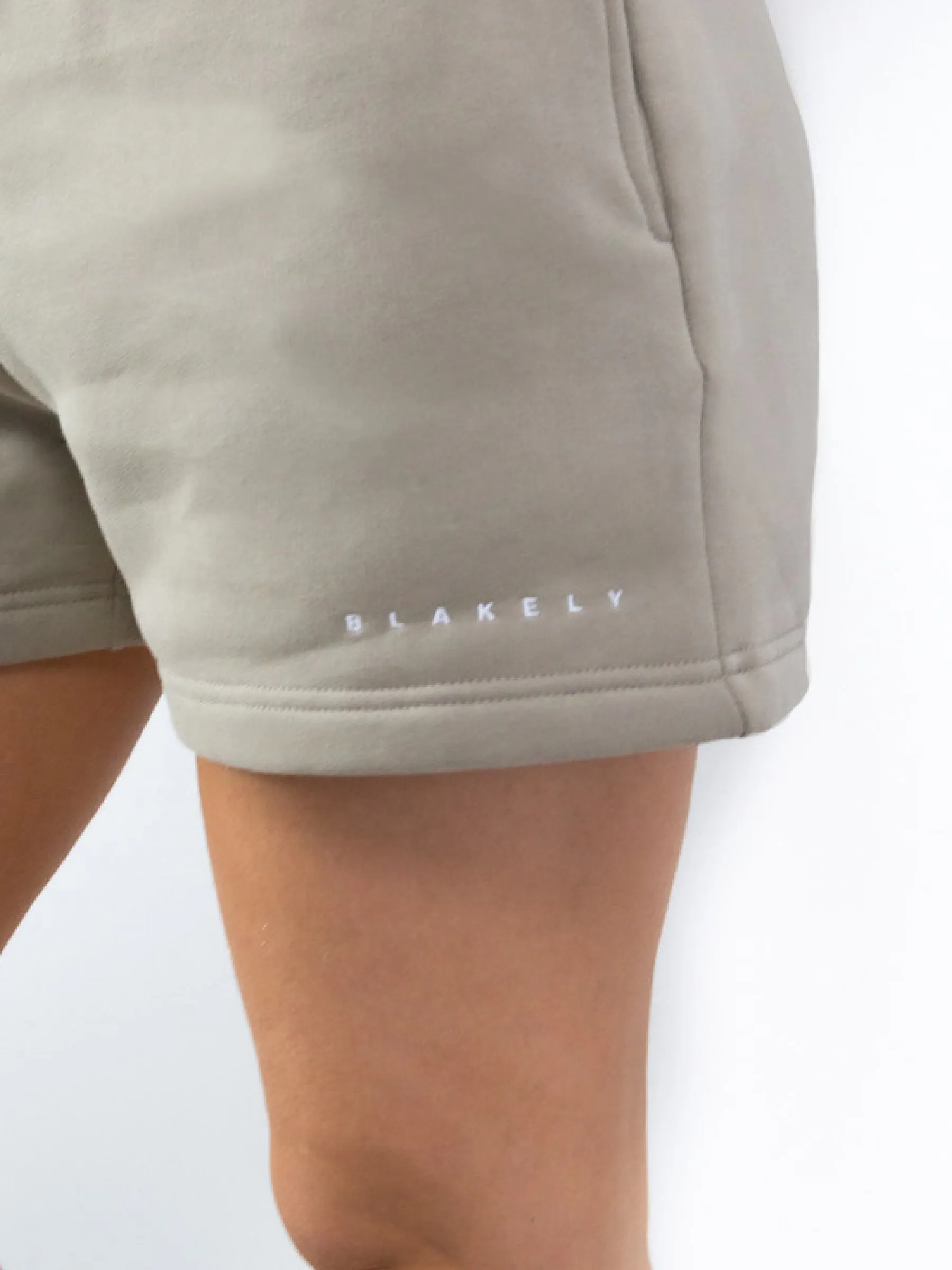 Isabel Jogger Shorts - Beige