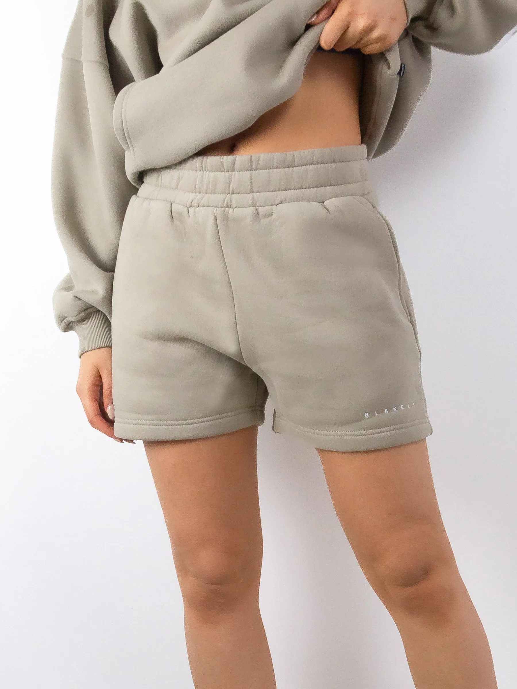 Isabel Jogger Shorts - Beige