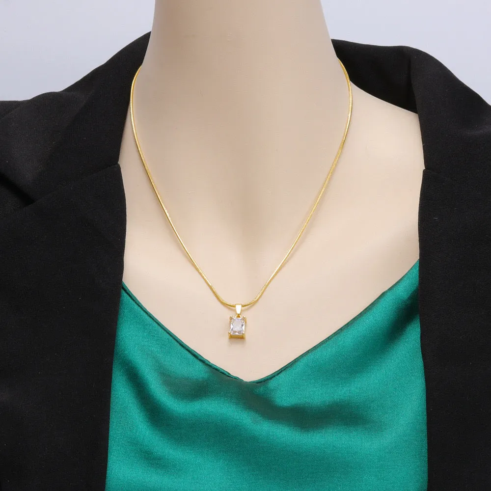 Just Lil Things  Anti Tranish Artificial Gold Necklace jltn0612