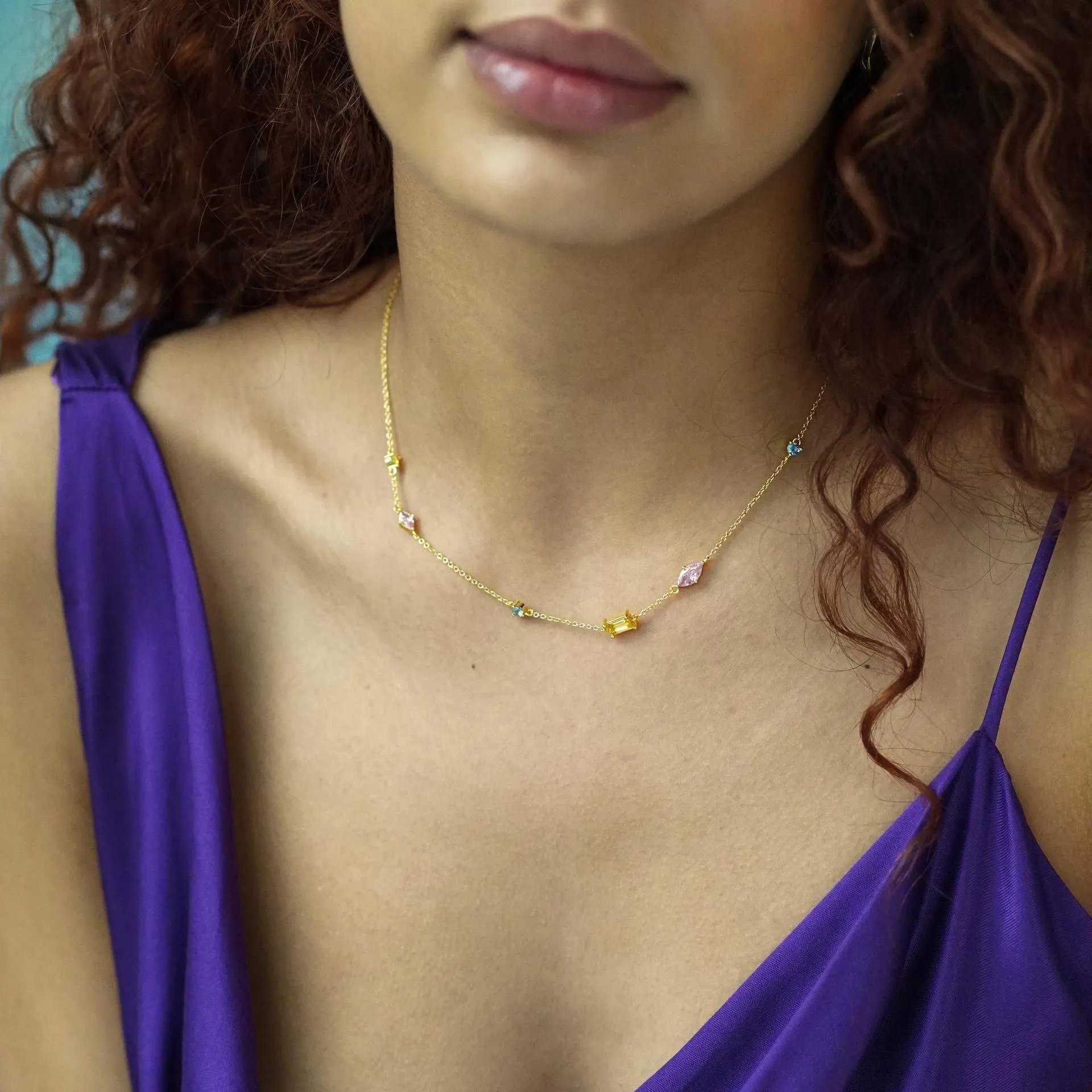 Just Lil Things Artificial Gold Necklace jltn1103