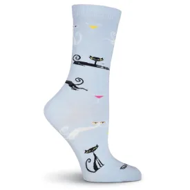 K Bell Womens Shag Cat Sock