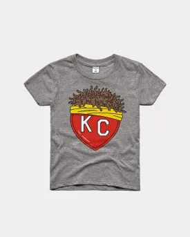 Kids Franchise KC Heart Vintage Grey T-Shirt