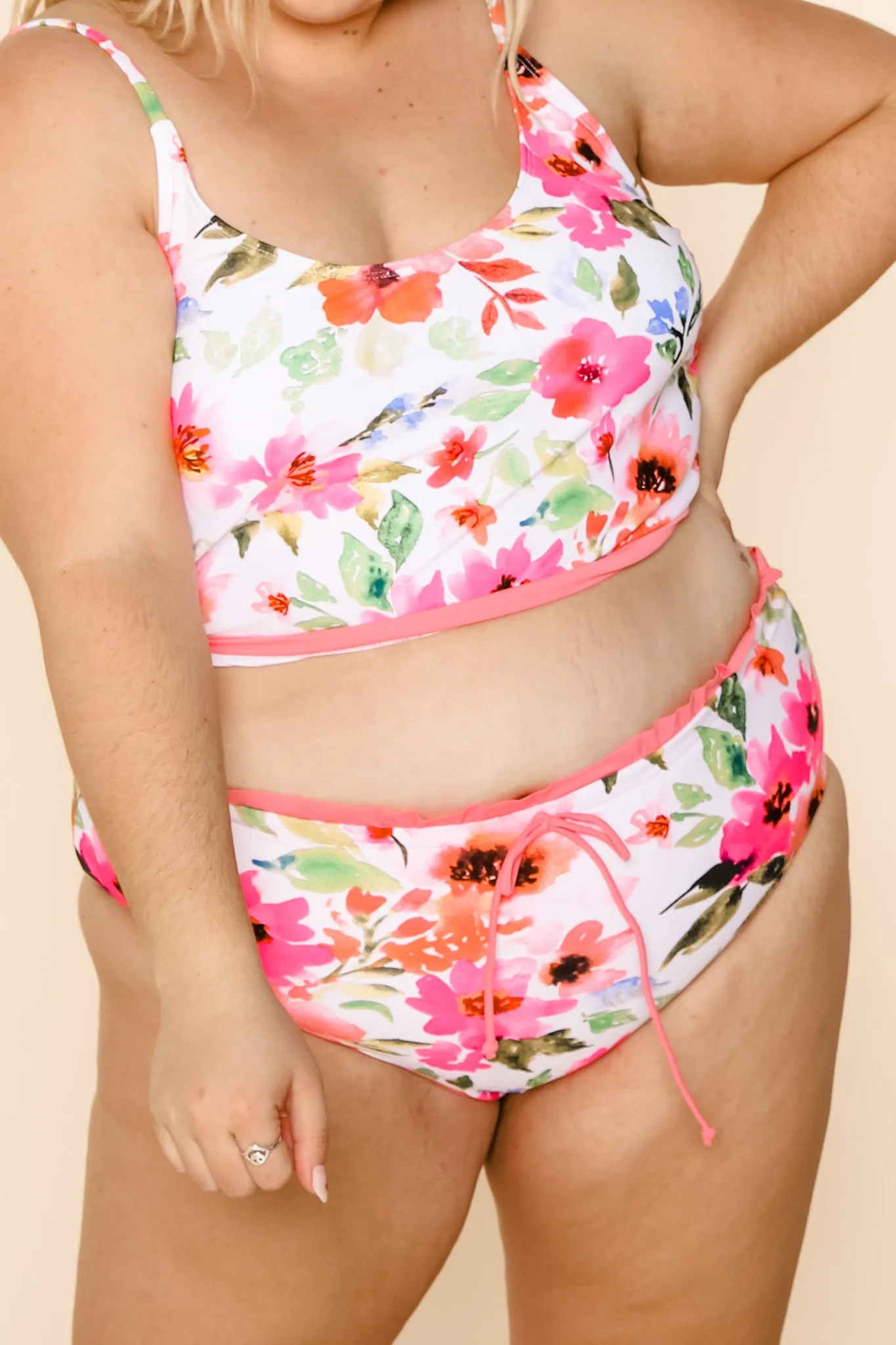 Lush Reversible Bottoms | Watermelon/Floral | Final Sale