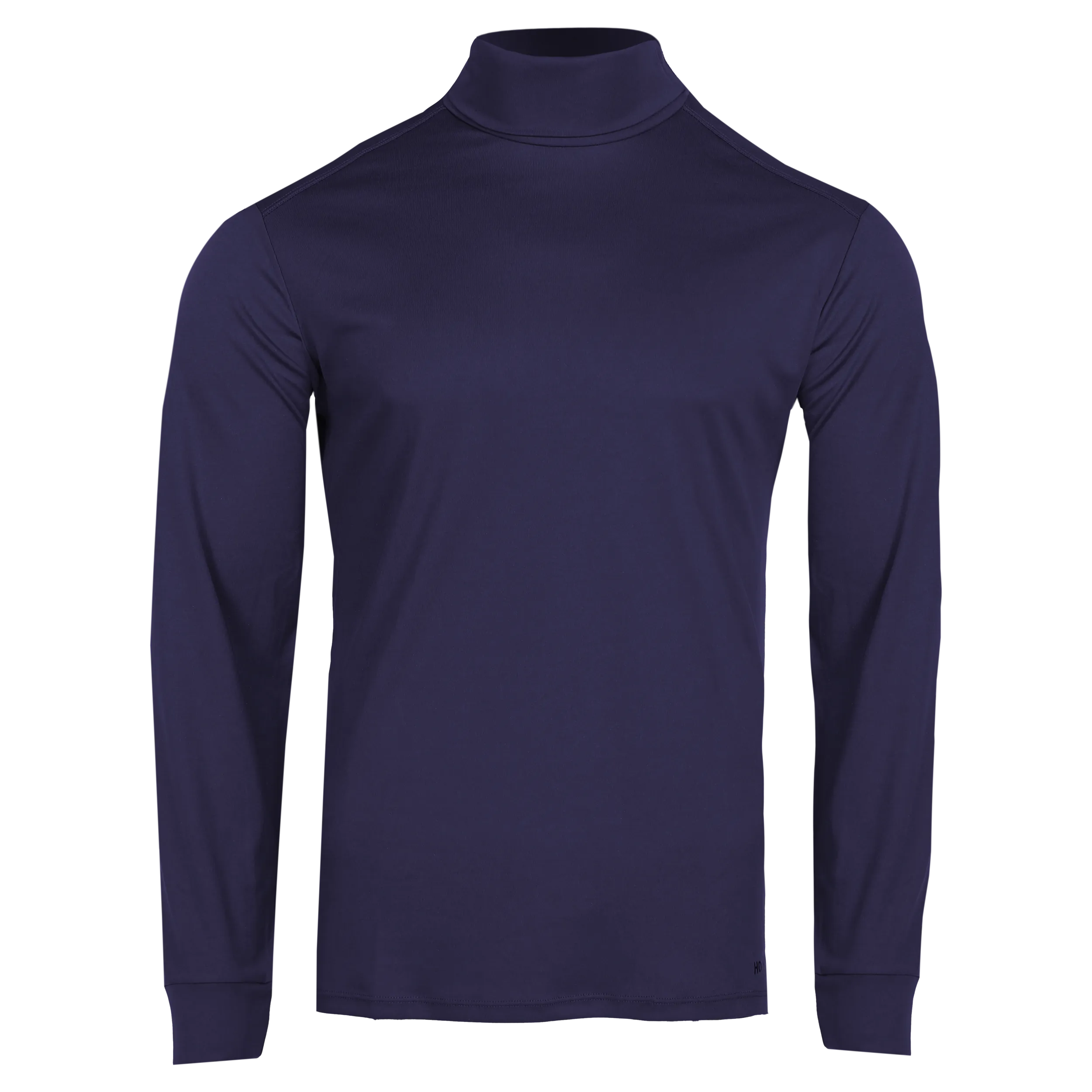 Men's Peach Skins Roll T-Neck - Navy