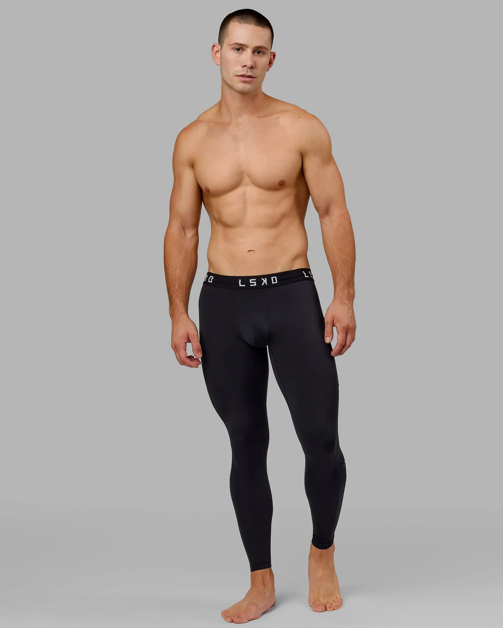 Mens Perform Full Length Tights - Black