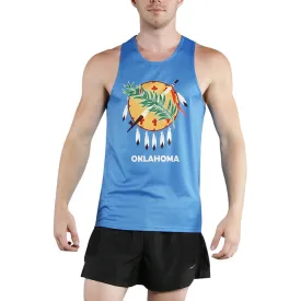 Men's Printed Singlet- Oklahoma