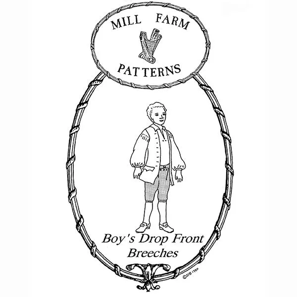 Mill Farm Boys Drop Front Breeches Pattern