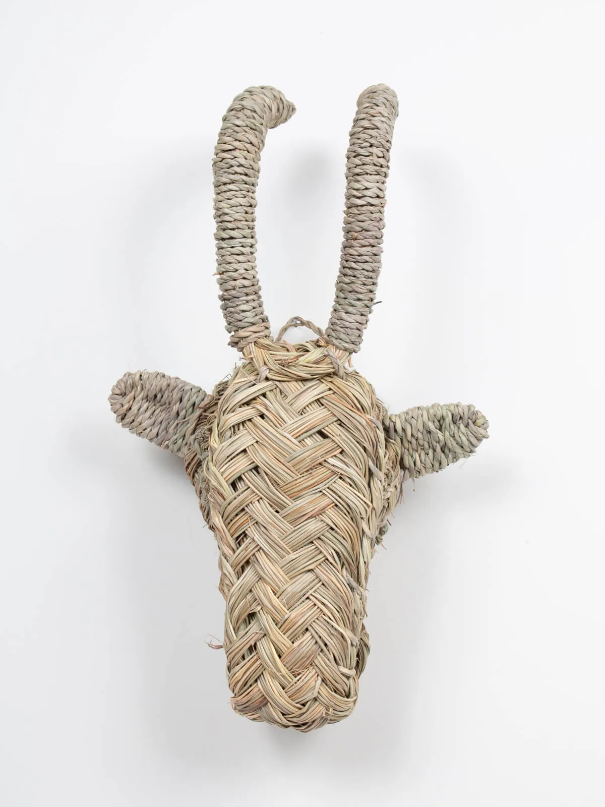 Mini Woven Animal Head, Goat