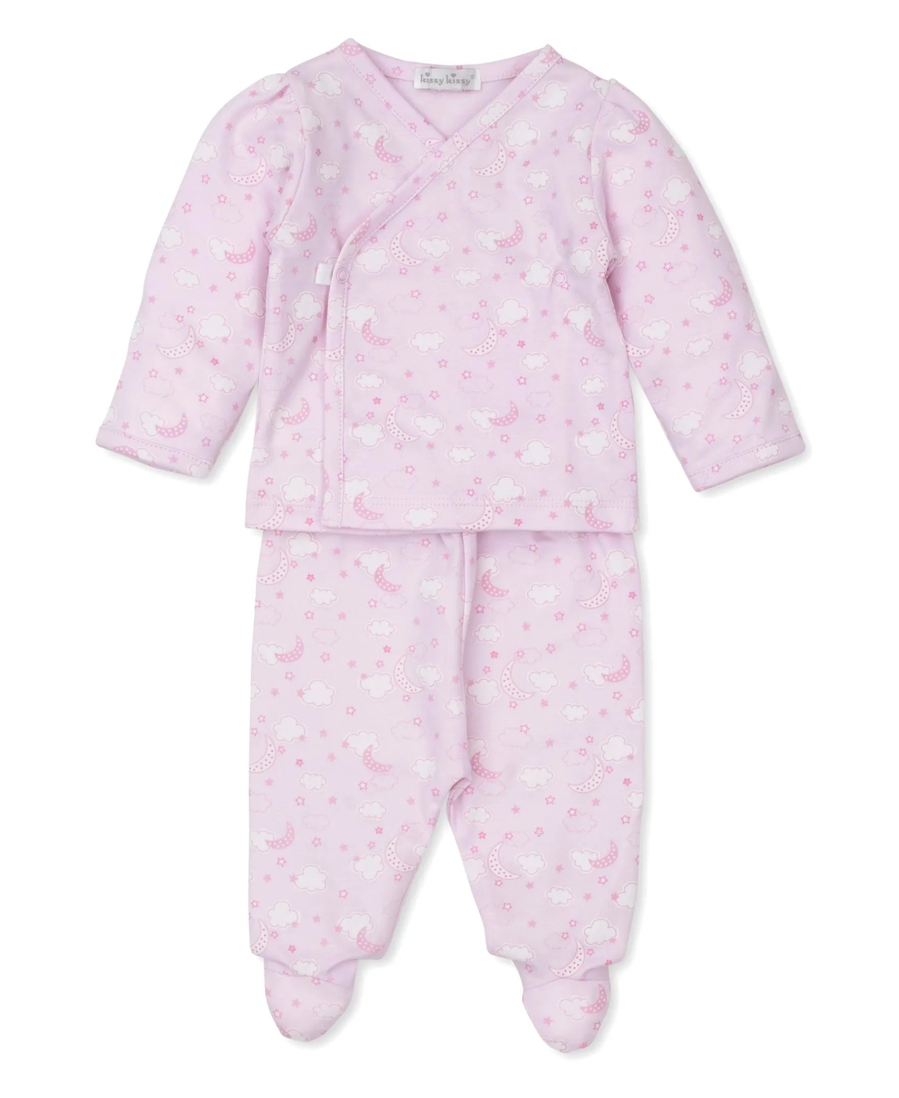 Night Clouds Footed Set | Pink