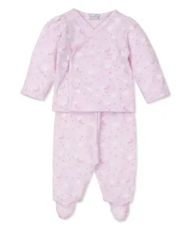 Night Clouds Footed Set | Pink