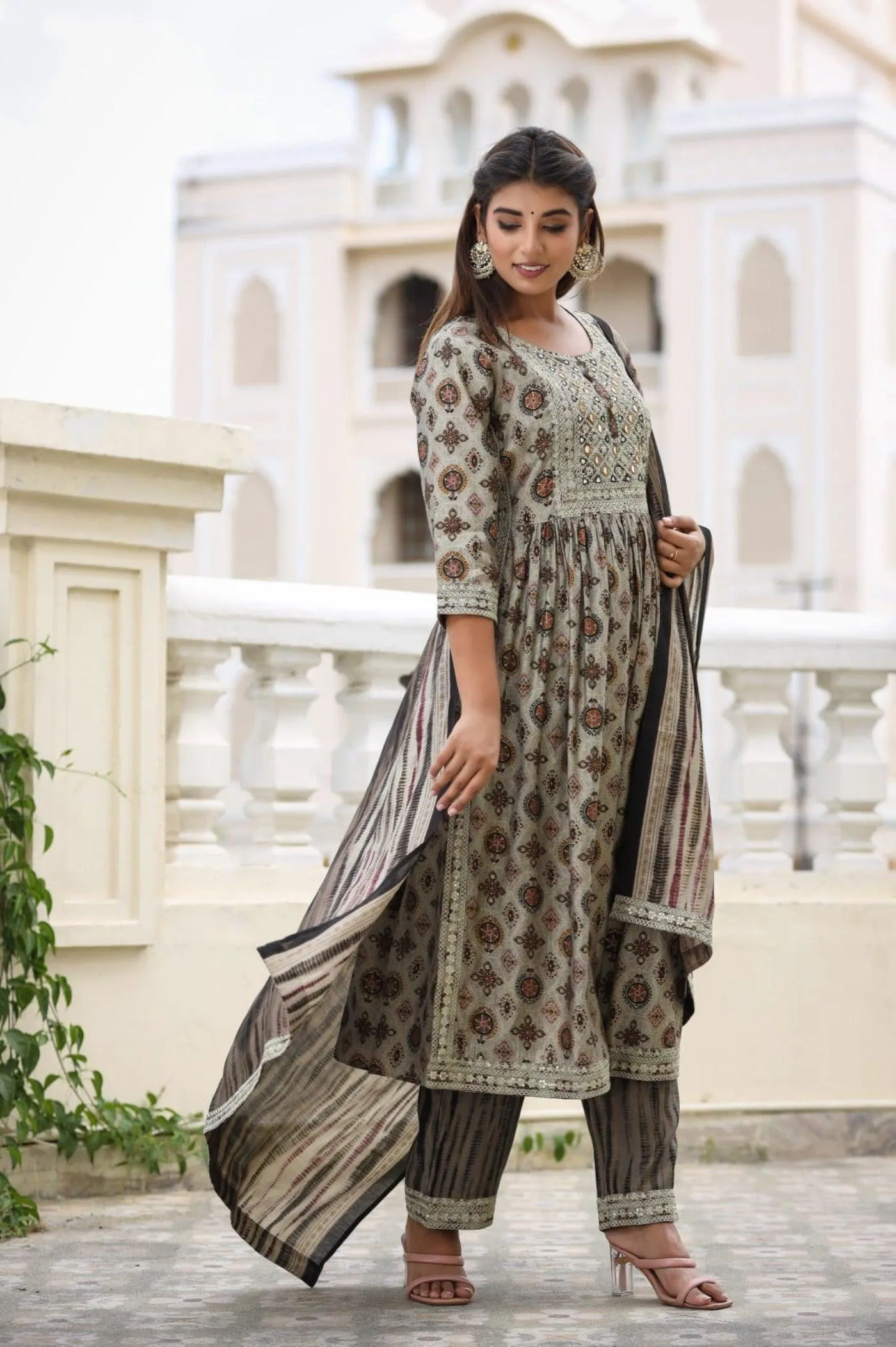 Printed Latest Trends Dupatta Sets