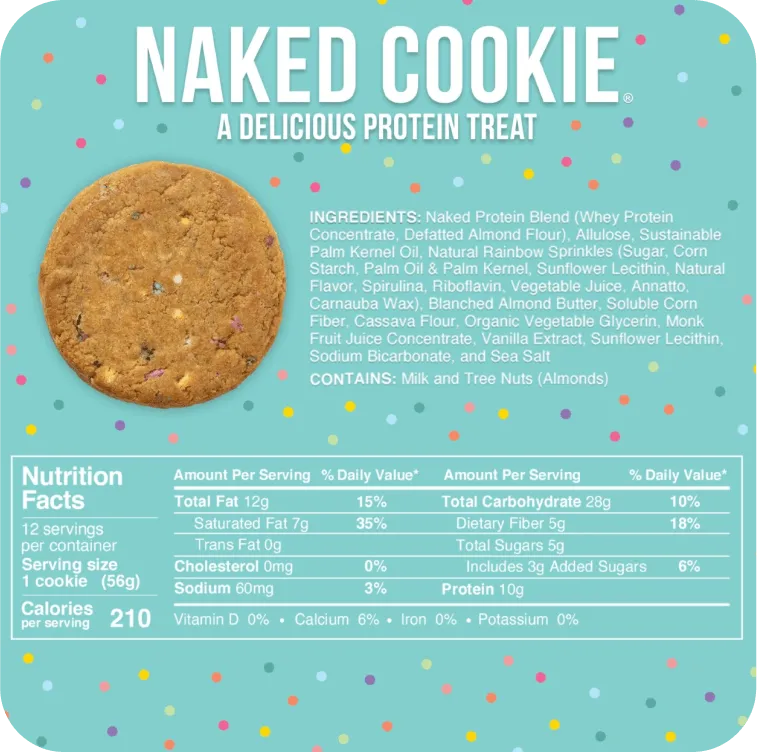 Protein Sugar Cookies | 12 Pack of Naked Cookies