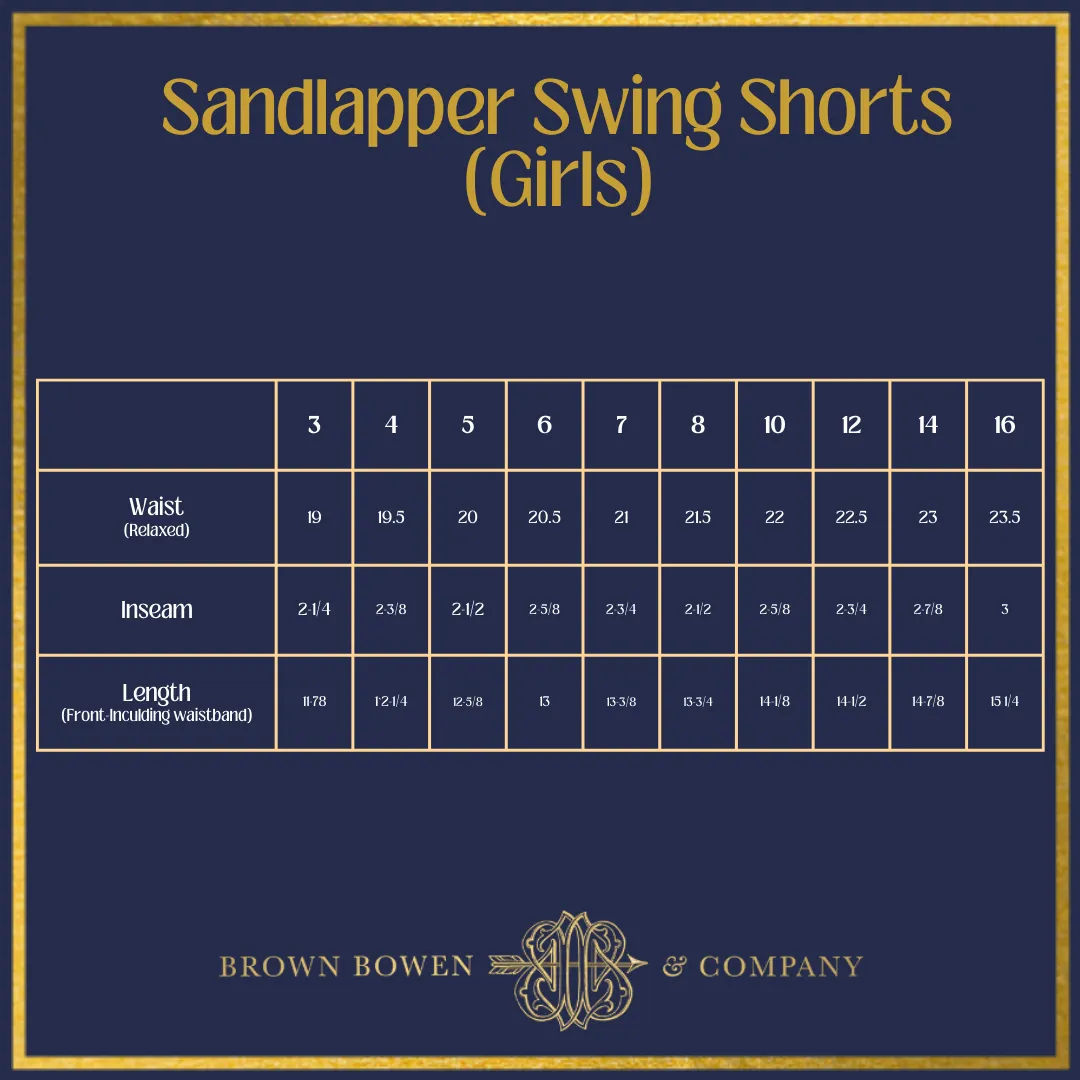 Sandlapper Shorts (Girls)– Palm Beach Pink Stripe