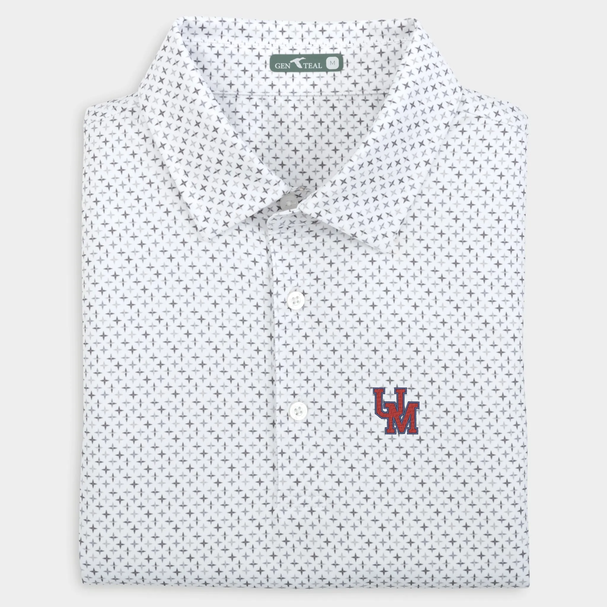 Sunday Ole Miss Star Printed Performance Polo