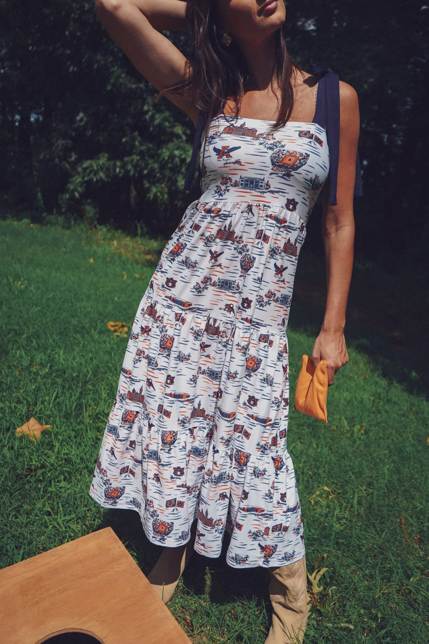 Tailgate Collection Sage Dress - Tiger Toile