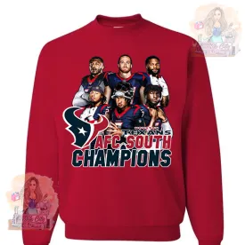 Texans AFC South Champions Red sweater