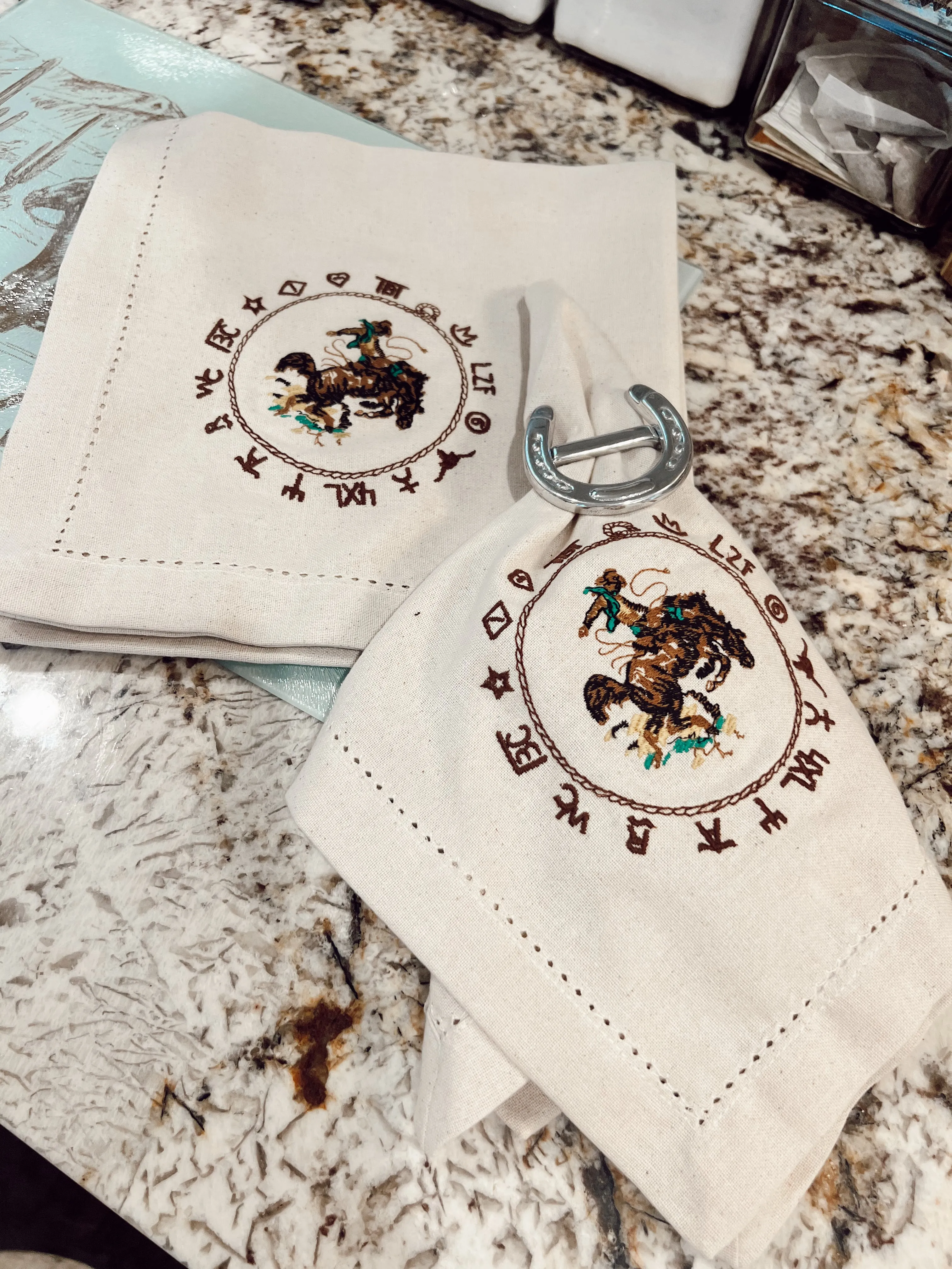 The Bronc Napkin Set