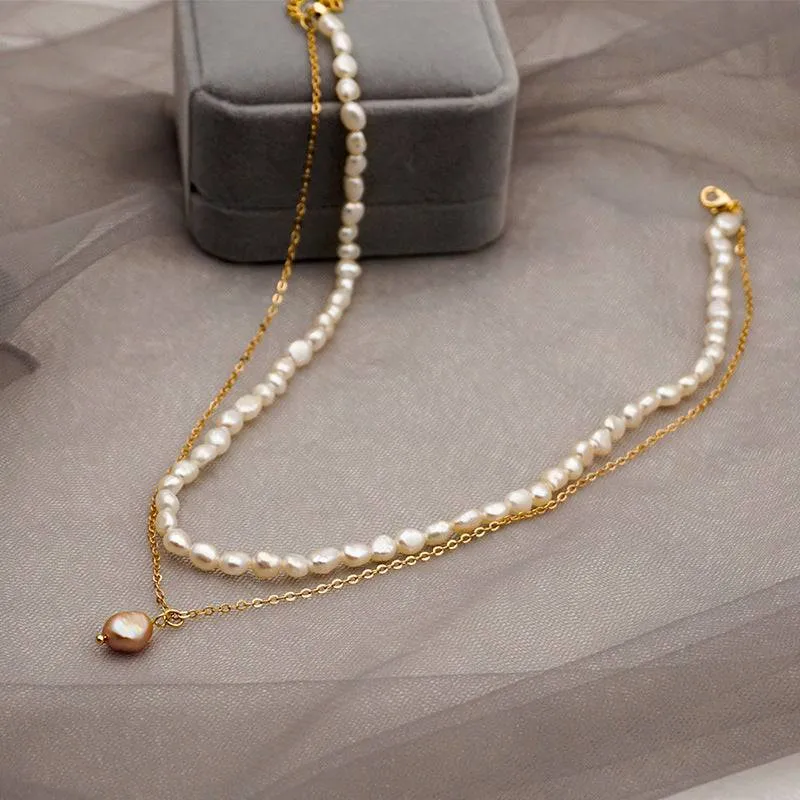 TINA Layered Pearl Necklace and Bracelet (Purchase Individually)