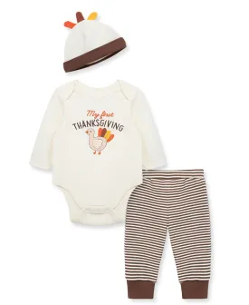 Turkey Bodysuit & Pant Set