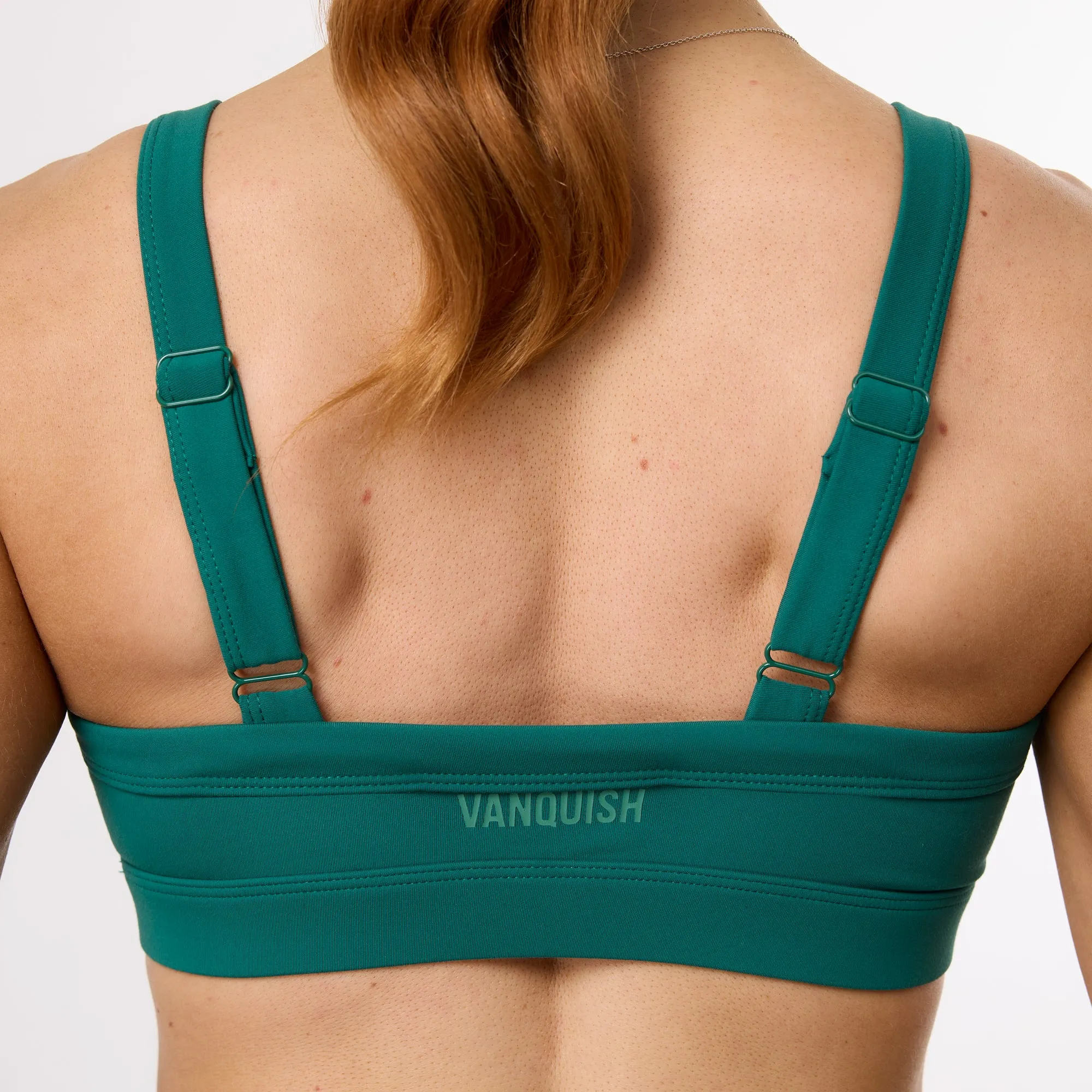 Vanquish Enhance Forest Green Crop Tank Bra