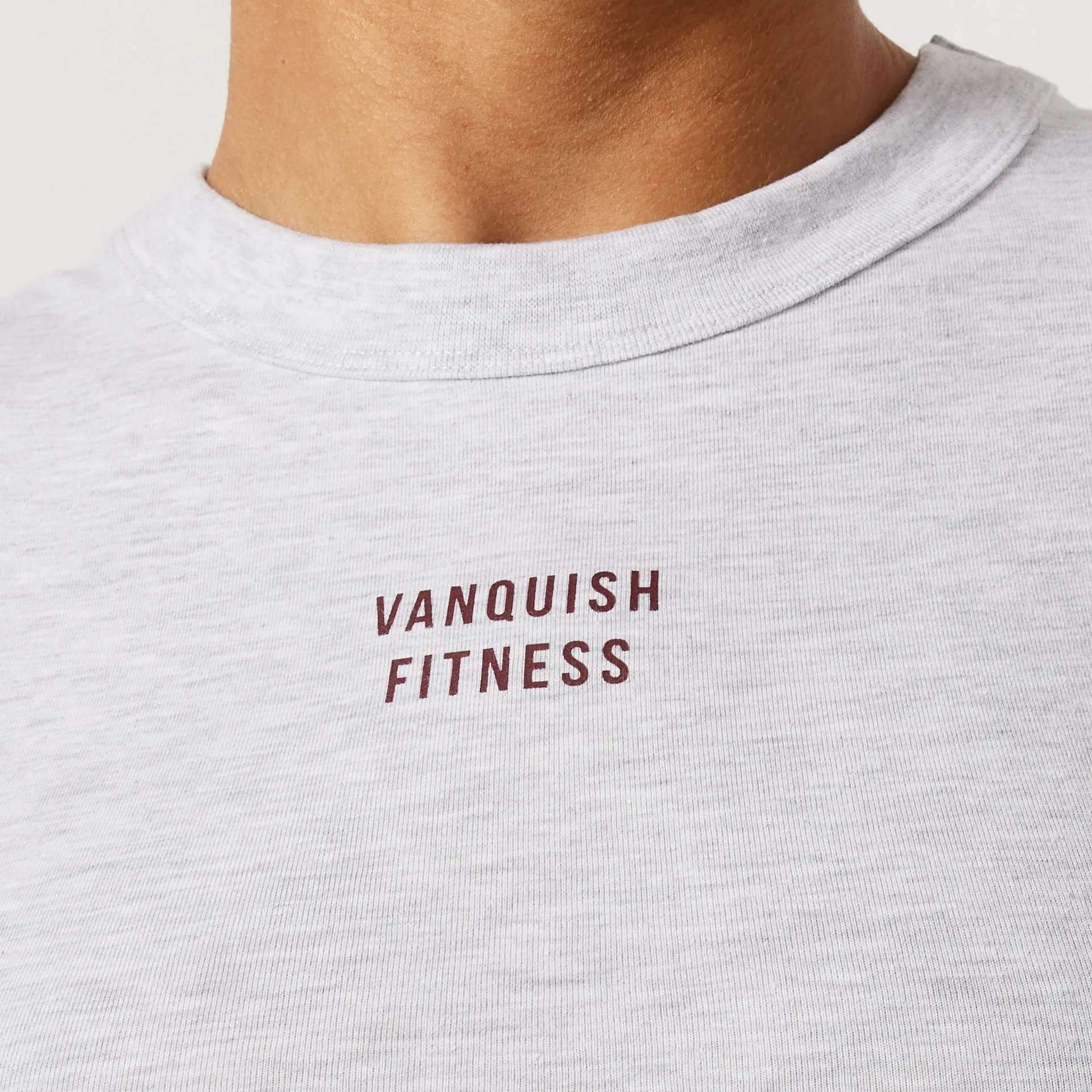 Vanquish Oat Marl Rejuvenate Cropped Tank Top