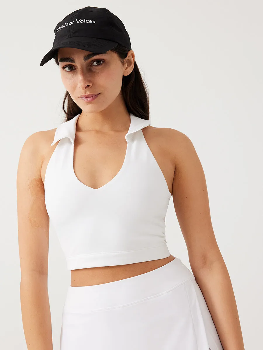 Warmup Collared Crop Top