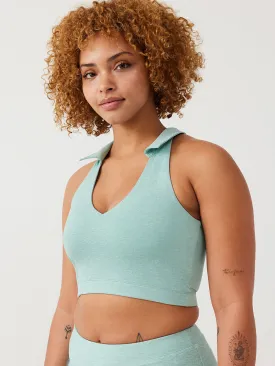 Warmup Collared Crop Top