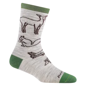 Women's Woodland Creatures Crew  Lightweight Lifestyle Sock