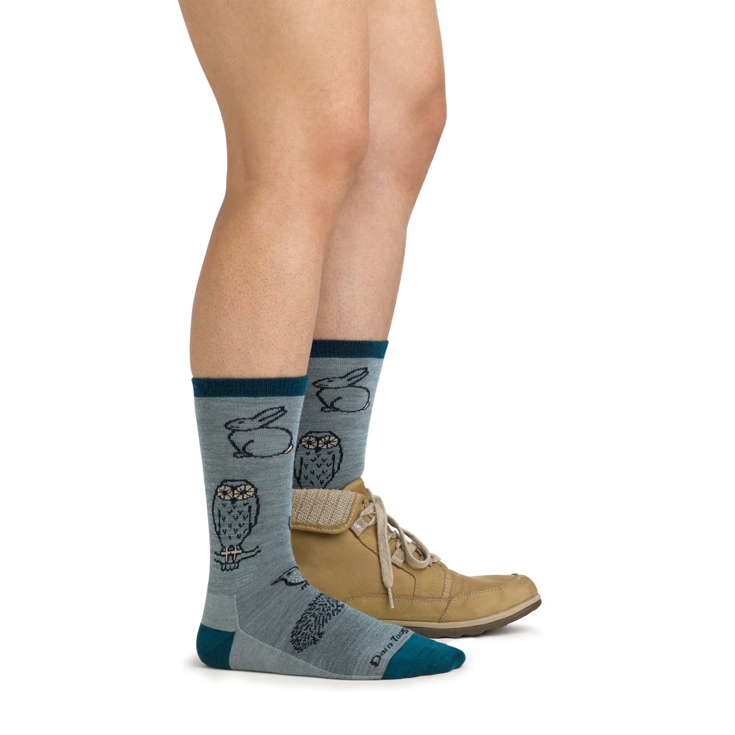 Women's Woodland Creatures Crew  Lightweight Lifestyle Sock