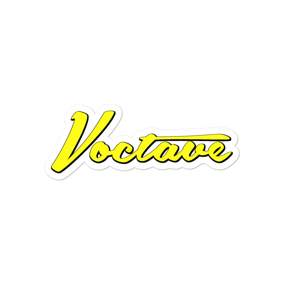 Yellow Vinyl Sticker