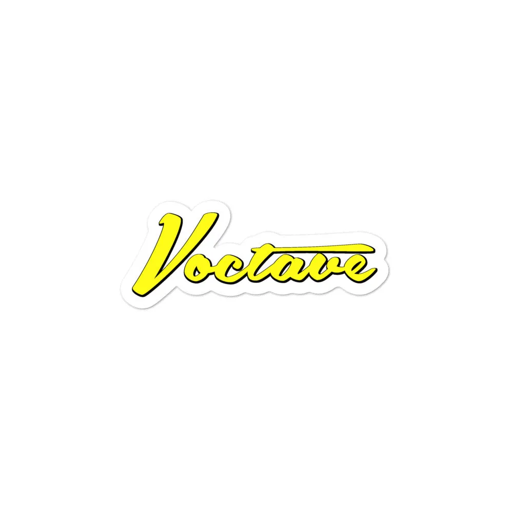 Yellow Vinyl Sticker