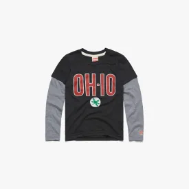 Youth OH-IO Buckeye Leaf Recess Tee